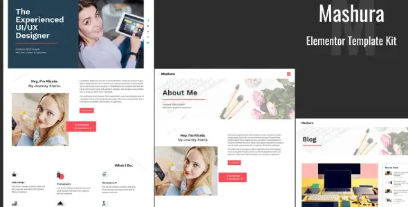 Mashura – Portfolio Elementor Template Kit